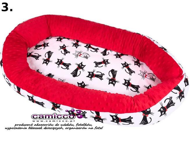 DUŻY DWUSTRONNY KOKON gniazdko NIEMOWLĘCE Z MATERACYKIEM koj