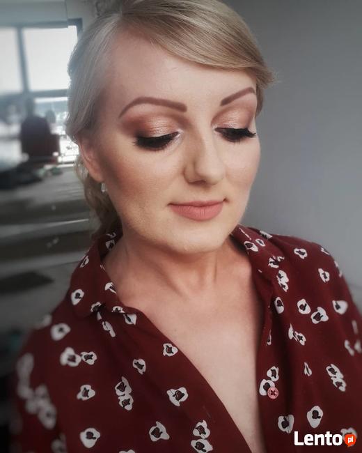 Makijaż okolicznościowy, ślubny, stylizacja włosów, upięcia