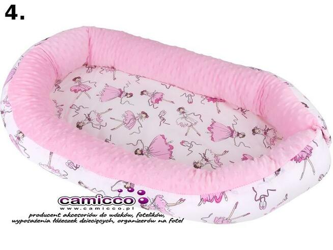 DUŻY DWUSTRONNY KOKON gniazdko NIEMOWLĘCE Z MATERACYKIEM koj