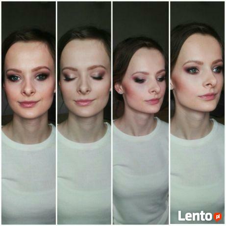 Makijaż okolicznościowy, ślubny, stylizacja włosów, upięcia