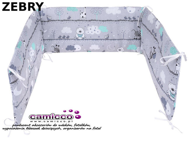 Ochraniacz na boki do łóżeczka boczki OCHRANIACZE 180 x 30