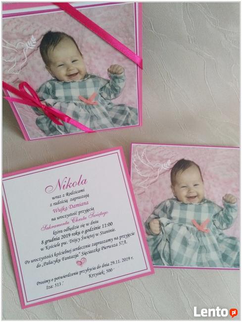 Zaproszenia chrzest