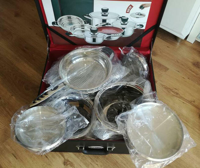 Zestaw garnków Australian Best Cooking NOWY, indukcja, ślub