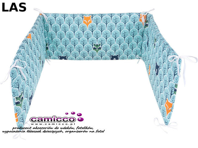 Ochraniacz na boki do łóżeczka boczki OCHRANIACZE 180 x 30