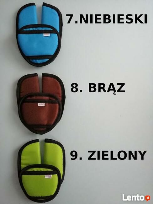 Ochraniacze OSŁONKI na pasy miękkie do fotelika wózka