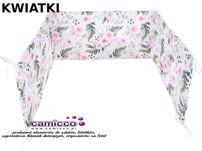 Ochraniacz na boki do łóżeczka boczki OCHRANIACZE 180 x 30