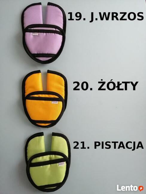 Ochraniacze OSŁONKI na pasy miękkie do fotelika wózka