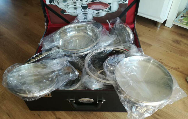 Zestaw garnków Australian Best Cooking NOWY, indukcja, ślub