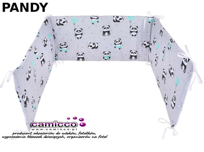 Ochraniacz na boki do łóżeczka boczki OCHRANIACZE 180 x 30