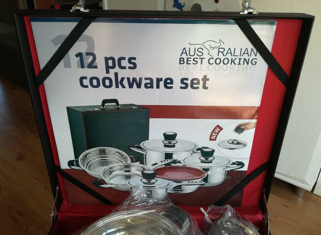 Zestaw garnków Australian Best Cooking NOWY, indukcja, ślub