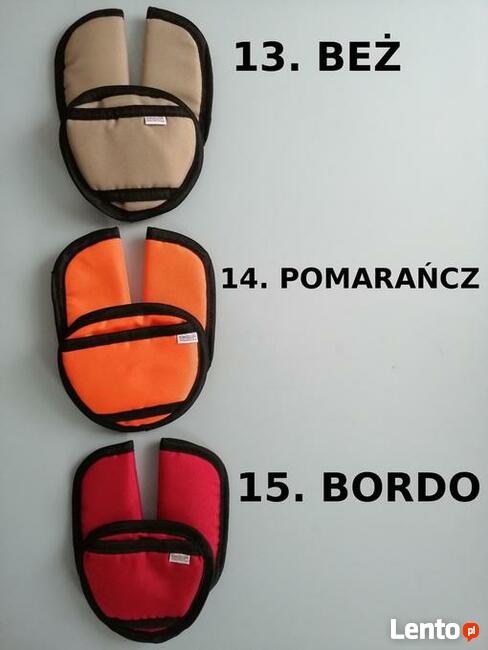 Ochraniacze OSŁONKI na pasy miękkie do fotelika wózka