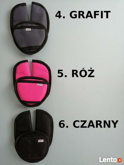 Ochraniacze OSŁONKI na pasy miękkie do fotelika wózka