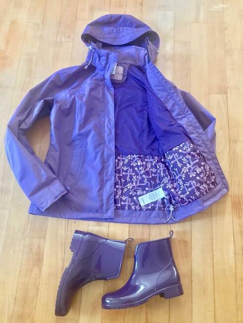 Kurtka QUECHUA Trekkingowa - Rozmiar 38 - Kolor FIOLET