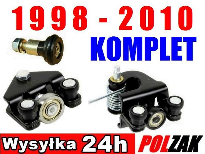 3 Wózki rolki zawiasy drzwi bocznych MASTER MOVANO INTERSTAR