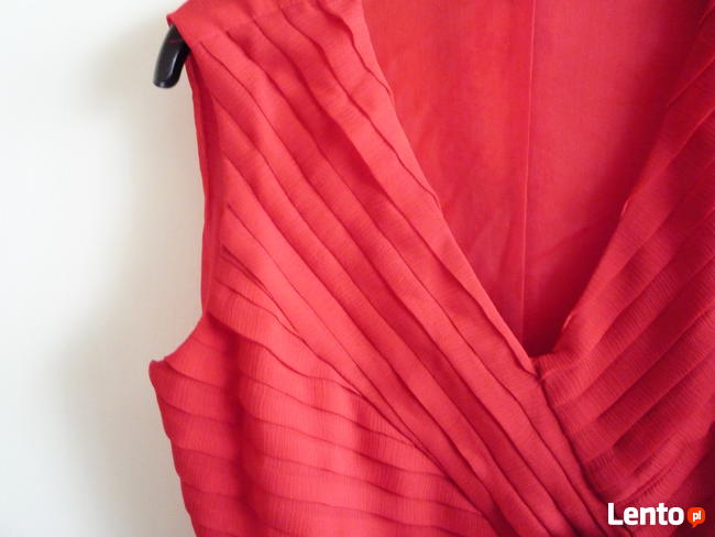 Elegancka bluzka 38 M-czerwona.Nowa!