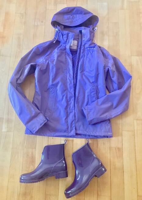 Kurtka QUECHUA Trekkingowa - Rozmiar 38 - Kolor FIOLET