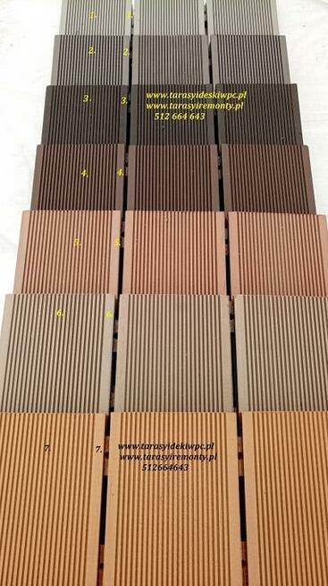 deski tarasowe kompozytowe wpc tarasy balkony montaz polska