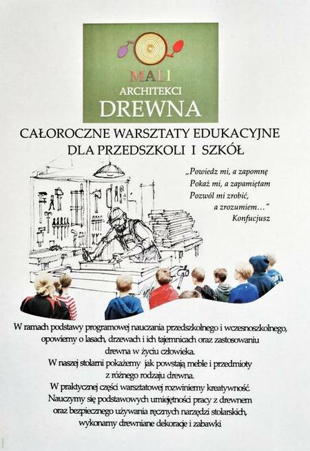 Zajęcia warsztaty stolarskie dla dzieci. Edukacja techn-przy