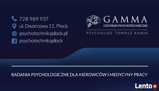Badania psychologiczne dla Kierowców i Grup Zawodowych