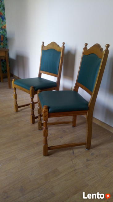 Krzesła tapicerowane 2 szt. Krzesło drewniane bdb, Meble