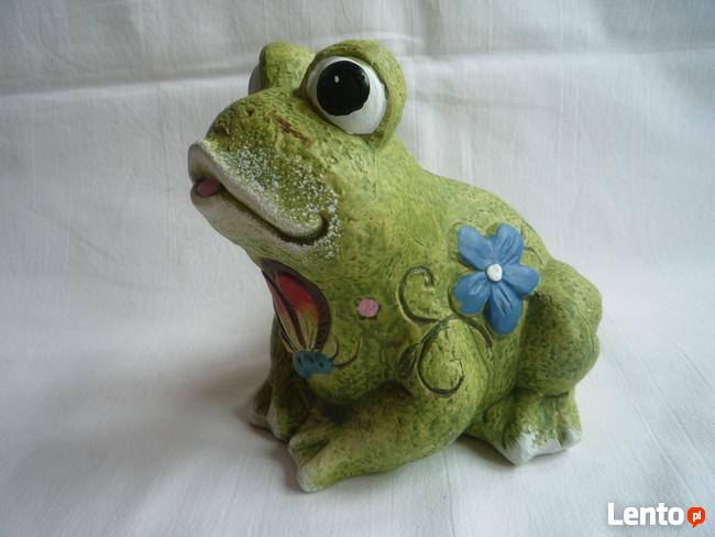 NOWA Żaba Żabka zielona figurka ceramika