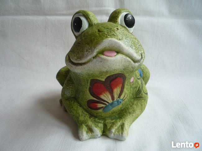 NOWA Żaba Żabka zielona figurka ceramika