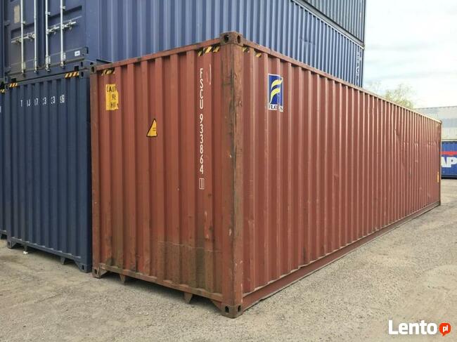 Kontener morski magazynowy 40 HC używany 12 metrowy