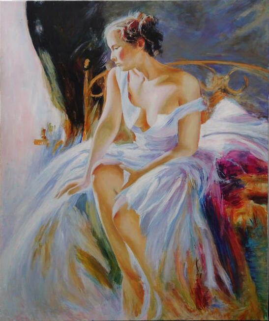 Do Salonu, Sypialni - dekoracyjny obraz olejny.