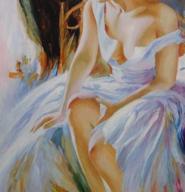 Do Salonu, Sypialni - dekoracyjny obraz olejny.