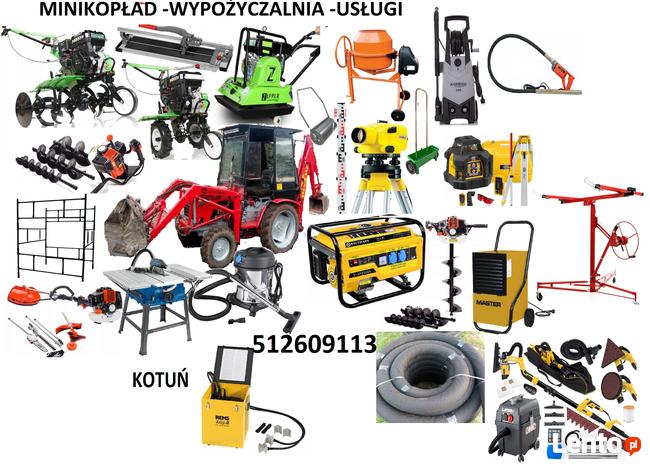 żyrafa do gipsów odkurzacz autootrzasacz podnosnik gk wynaje