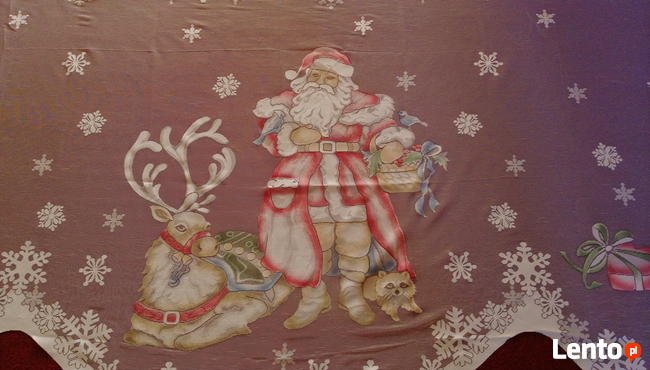 Firana gotowa Mikołaj 148x295