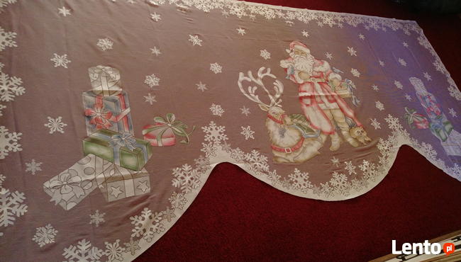 Firana gotowa Mikołaj 148x295
