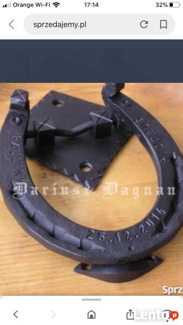 Prezent Kołatka na drzwi kuta kowalska Unikatowa rekodzieło