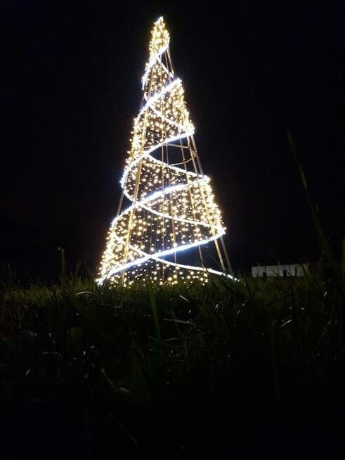 Bajeczna Choinka modern z oświetleniem 3,8m