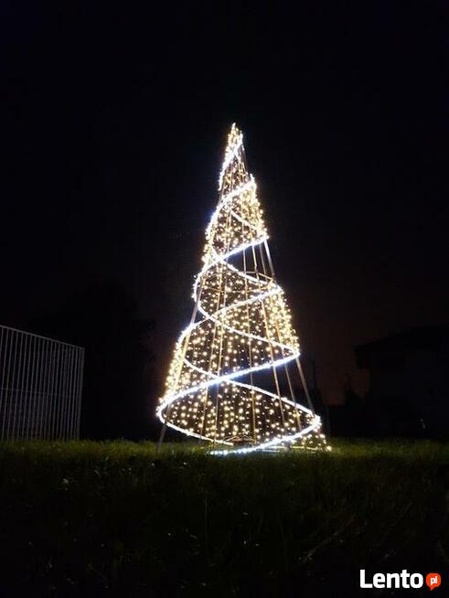 Bajeczna Choinka modern z oświetleniem 3,8m