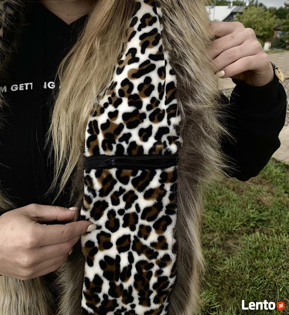 Unikatowa Czapka lisek z szalem - włoski design!!!