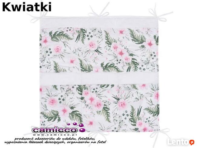 Organizer PRZYBORNIK na łóżeczko do łóżeczek 60 x 60