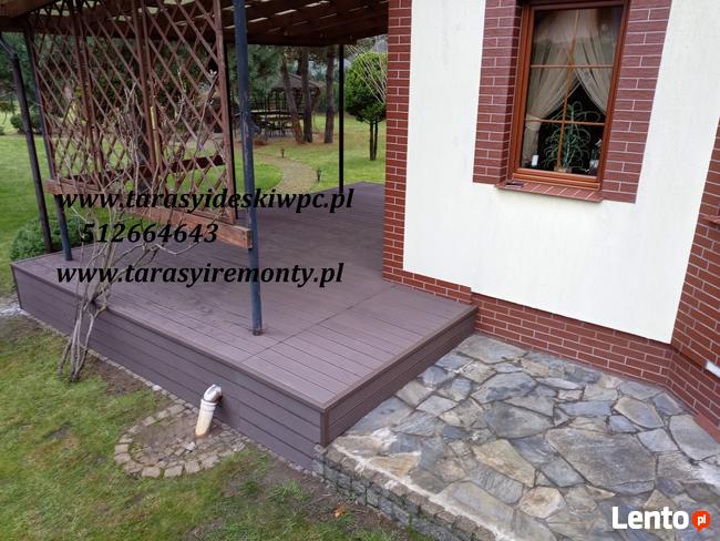 deski kompozytowe tarasowe tarasy balkony montaz