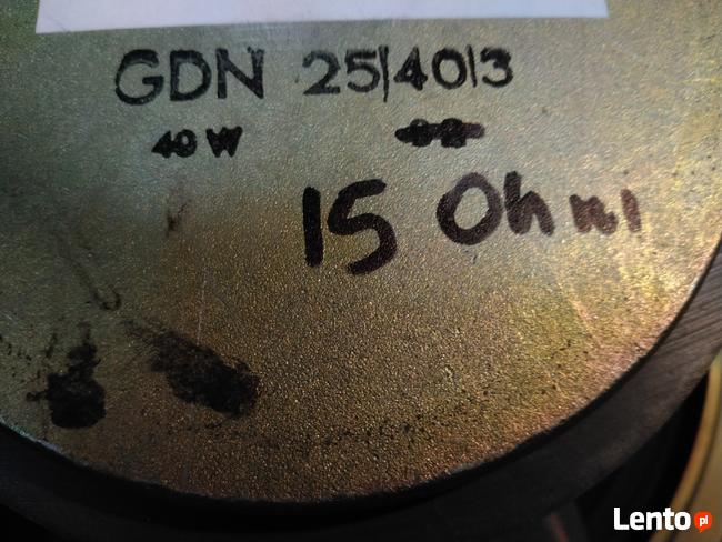Tonsil GDN 25/40...100 Scherzo, Voyager 15 Ohm 100% sprawne
