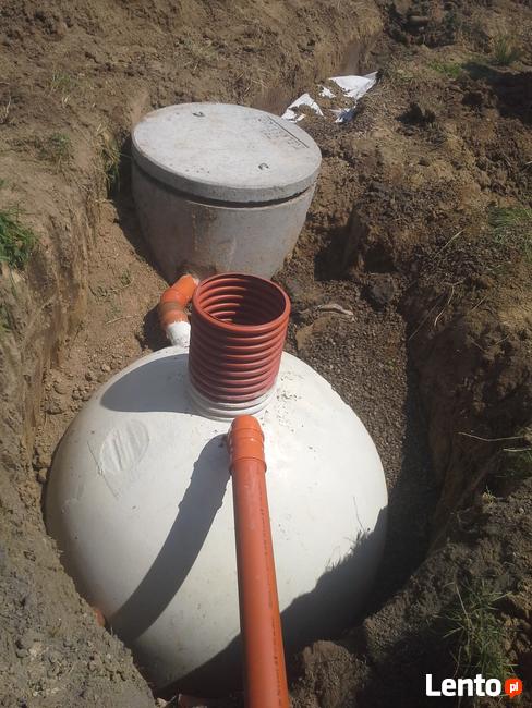 Odwodnienia drenaż odprowadzenie wody z rynien niwelacja ter