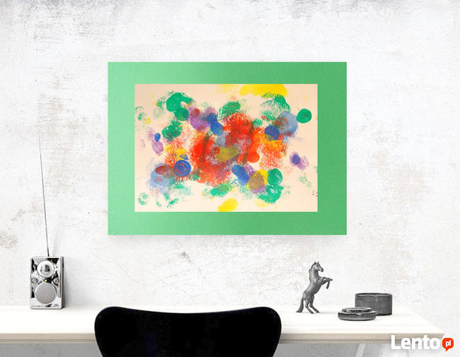 kolorowa grafika na ścianę, ładna abstrakcja do pokoju