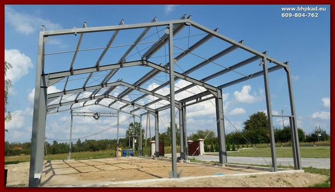 Konstrukcje stalowe. 10x20x4,5m. BHP KAD. Hale stalowe.