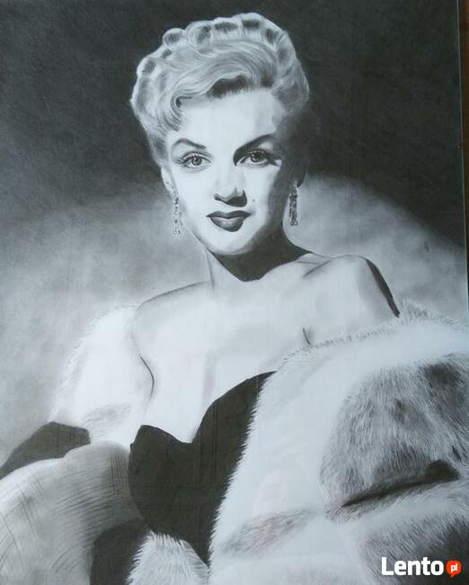 Portret Marylin Monroe 40x50 szkic rysunki na zamówienie