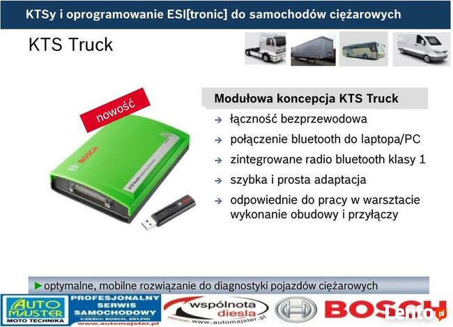 Kts Truck tester Bosch OHW1 Rolnicze, wózki widłowe OHW3