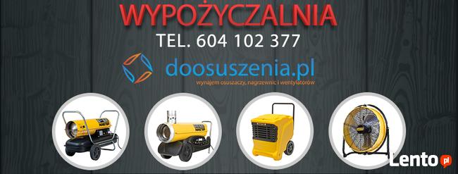 Wynajem wypożyczenie pochłaniacza wilgoci osuszacza powietrz