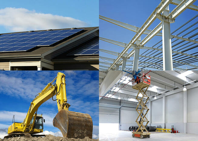 Usługi transportowe, kruszywa, budowa, hale, termowizja