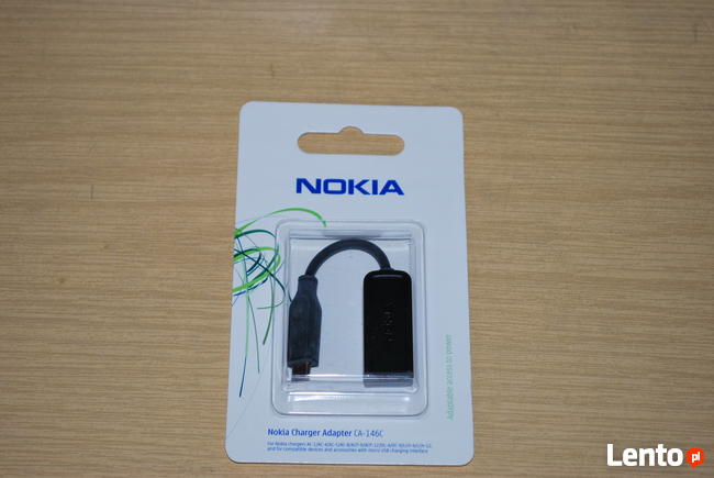 Nowy oryginalny adapter Nokia przejściówka E52 Ca-146c