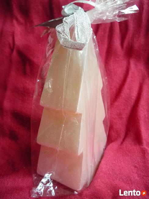 NOWA Duka Choinka Świeca dekoracyjna Beżowa perłowa