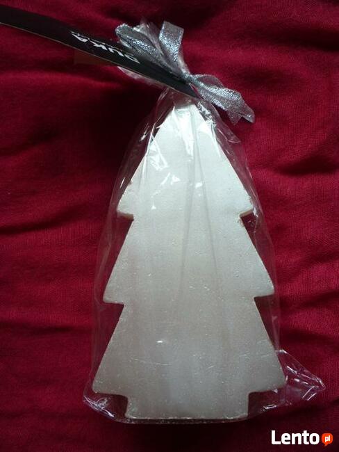 NOWA Duka Choinka Świeca dekoracyjna Beżowa perłowa