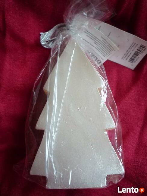 NOWA Duka Choinka Świeca dekoracyjna Beżowa perłowa